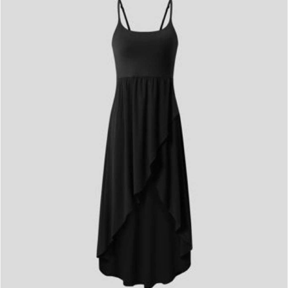 Halara Breezeful NWT High Low 2-Piece Pocket Flowy Midi Quick Dry Casual Dress S - Picture 7 of 8